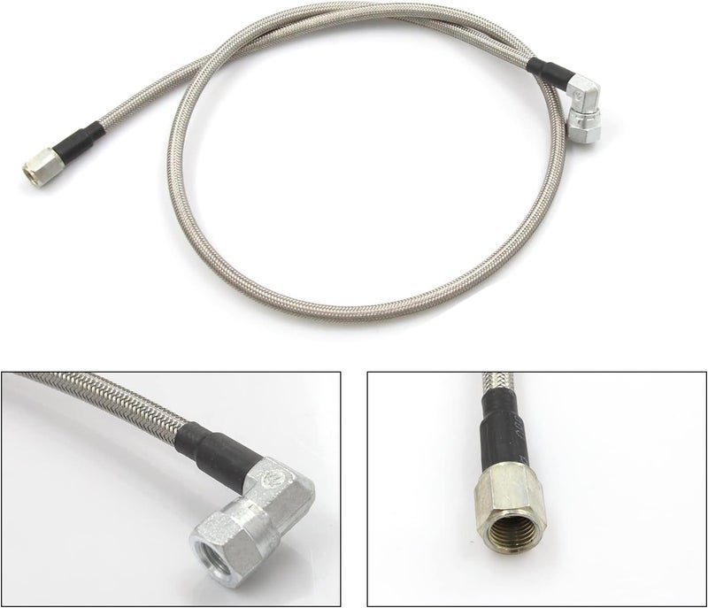 LVOUP 4AN Stainless Steel Braided Turbo Oil Feed Line 18" Turbocharger Oil Drain Return Line Hose And Hose Ends - Image 4